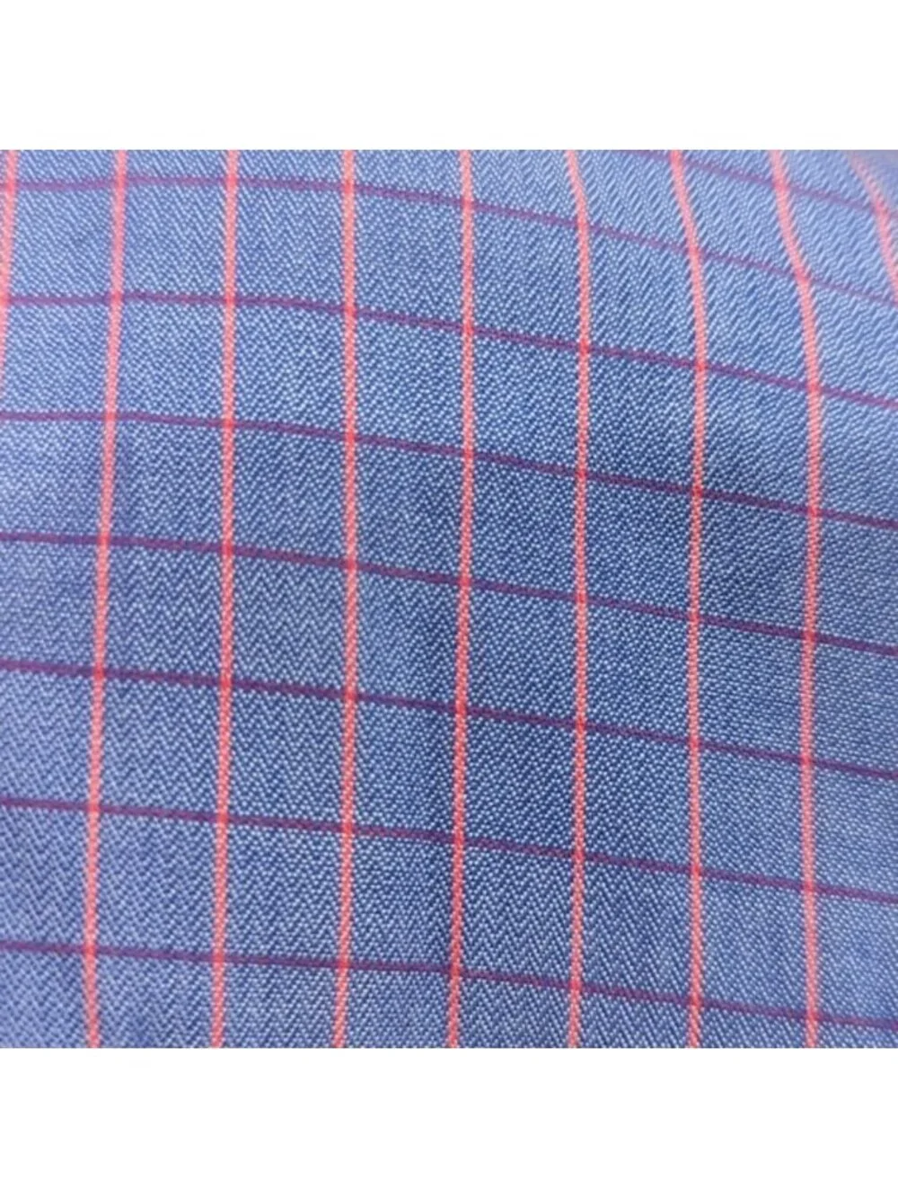 Hugo Boss regular fit purple with pink stripe plaid long sleeve dress shirt